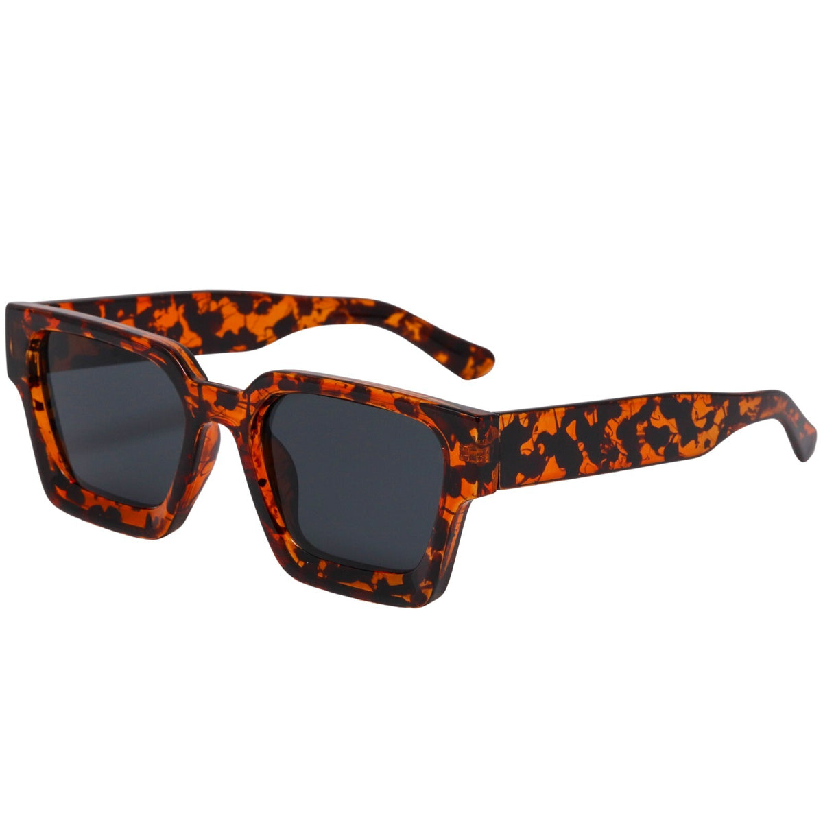 Retro Square Frame Sunglasses for Women Men Fashion Chunky Rectangle Sun Glasses