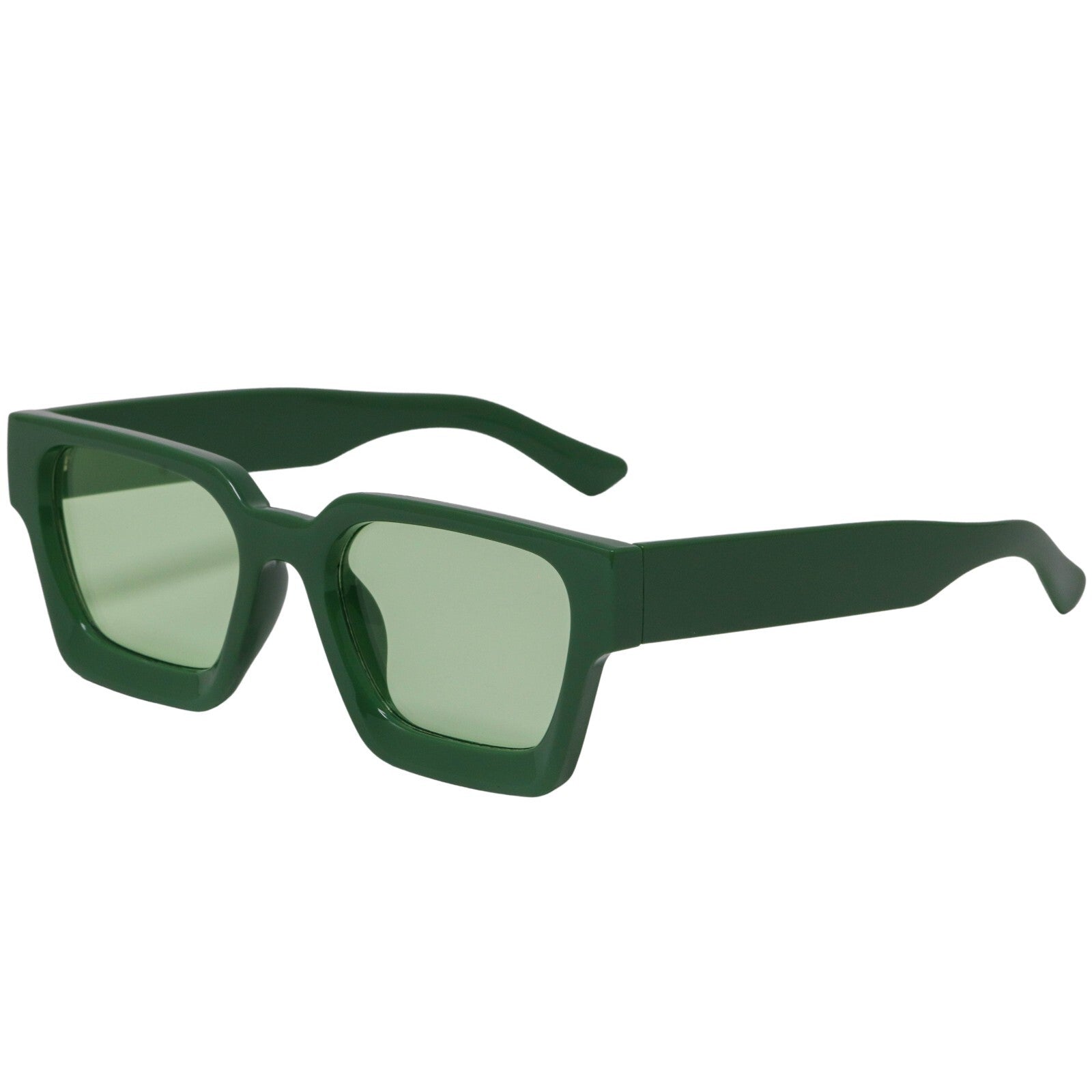 Retro Square Frame Sunglasses for Women Men Fashion Chunky Rectangle Sun Glasses