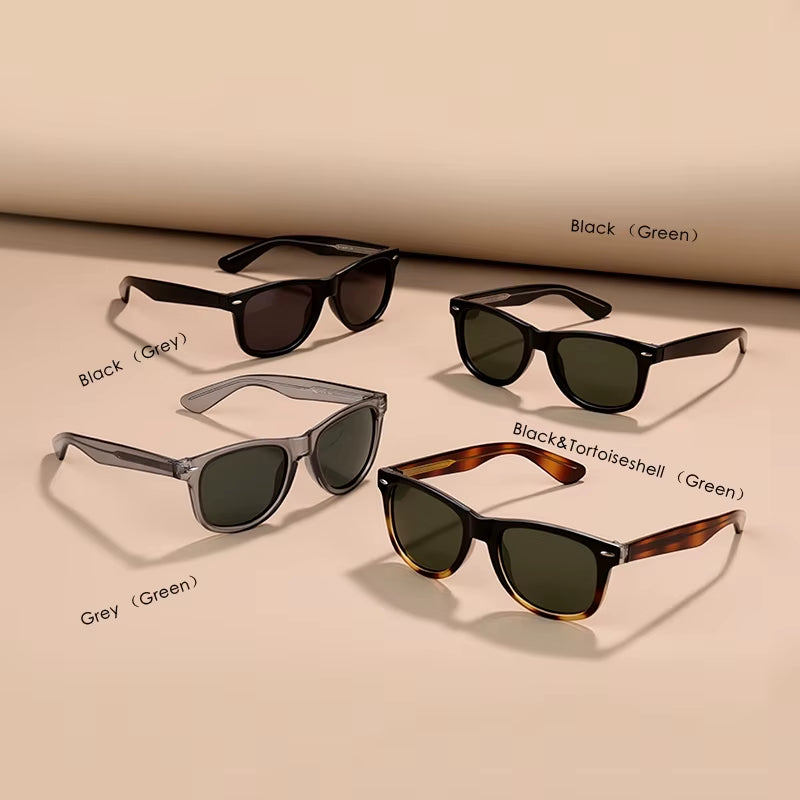 Fashion Vintage Square Sunglasses Men Women High-Quality Luxury Brand Designer Sun Glasses Driving Fishing UV400 Eyewear