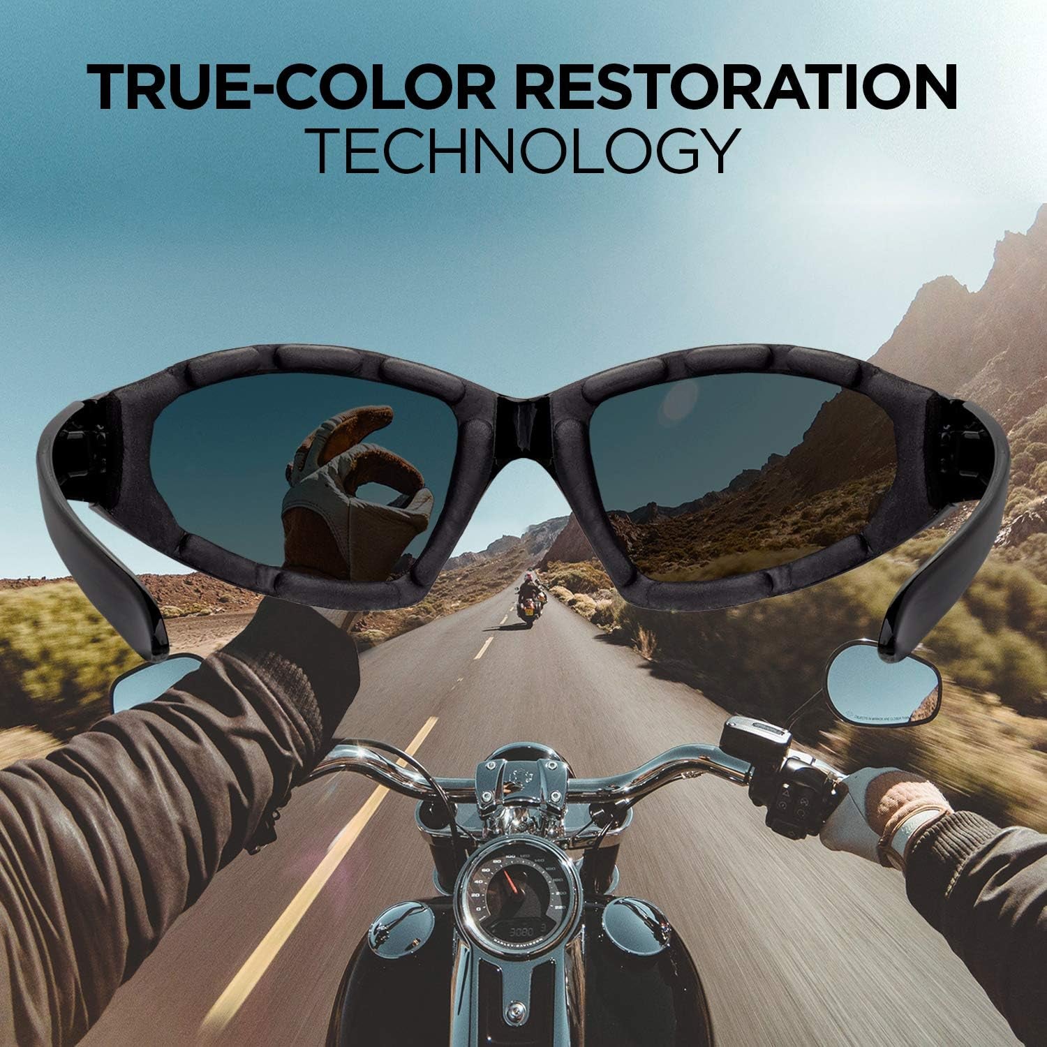Sunglasses for Men - Sports Polarized Mens Sunglasses UV400 Protection - Comfortable Foam Padded Design - Airdam