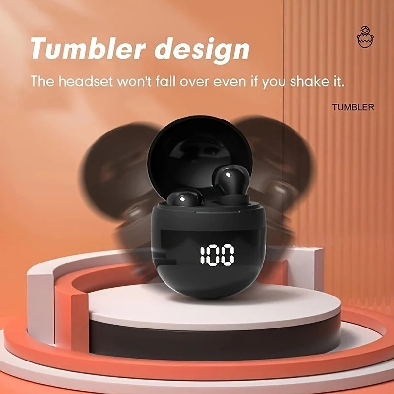 Invisible Mini Earbuds Wireless Low Profile Micro Smallest Tiny Discreet Hidden Earbuds for Work, Small Headphones