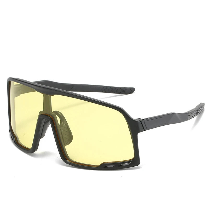 Cycling Sunglasses Outdoor Sports Large Frame Sunglasses Dazzling Reflective Mercury Sunglasses Hiking Goggles Riding Eyewear