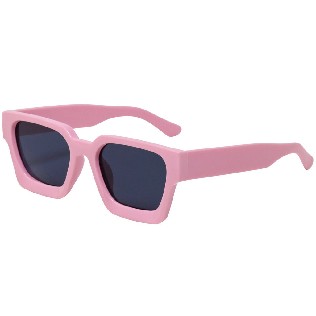 Retro Square Frame Sunglasses for Women Men Fashion Chunky Rectangle Sun Glasses