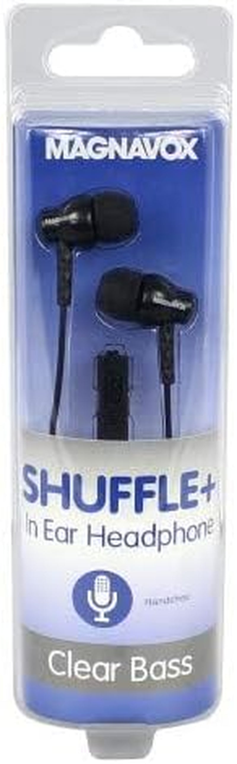 MHP4851-BK Ear Buds with Microphone in Black | Available in Pink, Black, & White | Ear Buds Wired with Microphone | Extra Value Comfort Stereo Earbuds Wired | Durable Rubberized Cable |