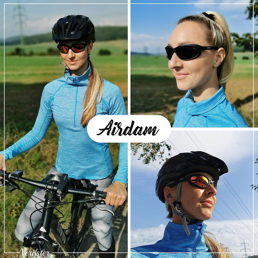 Sunglasses for Men - Sports Polarized Mens Sunglasses UV400 Protection - Comfortable Foam Padded Design - Airdam