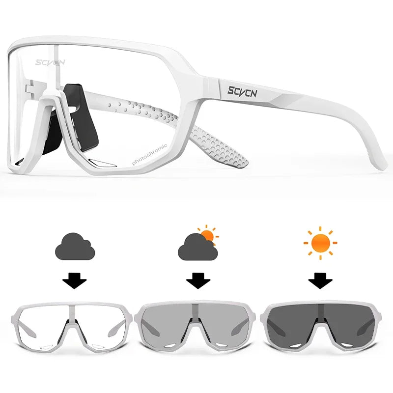 Photochromic Mountaineering Sunglasses Outdoor Hiking Sports Glasses for Men'S Cycling Sunglasses Leisure Travel Goggles