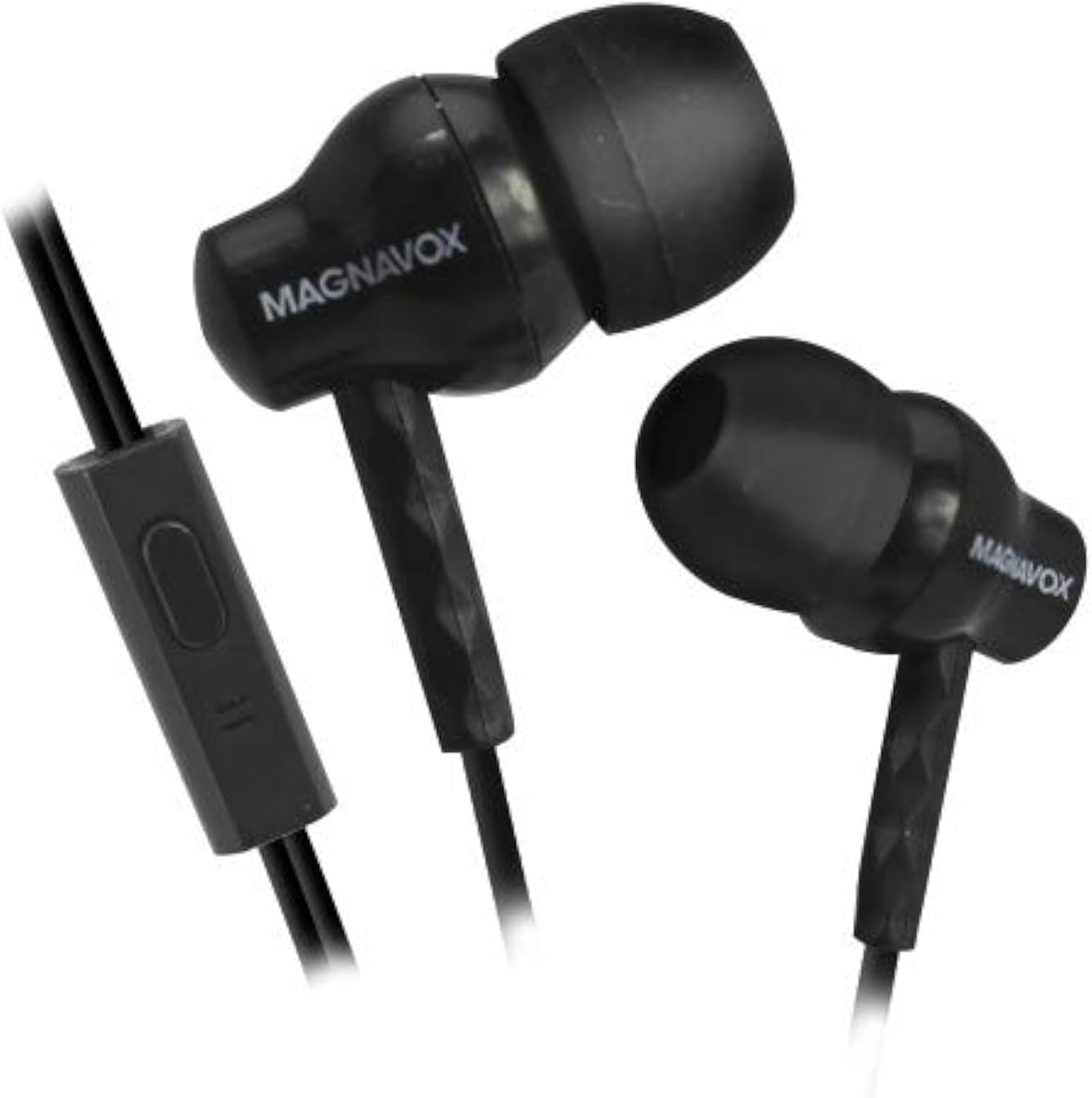 MHP4851-BK Ear Buds with Microphone in Black | Available in Pink, Black, & White | Ear Buds Wired with Microphone | Extra Value Comfort Stereo Earbuds Wired | Durable Rubberized Cable |