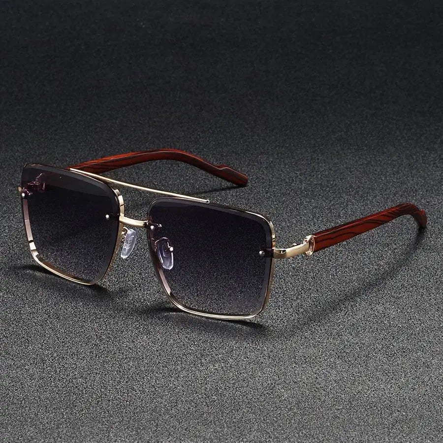 Cavaro | Shades – Vintage Metal Frame Sunglasses with UV Protection