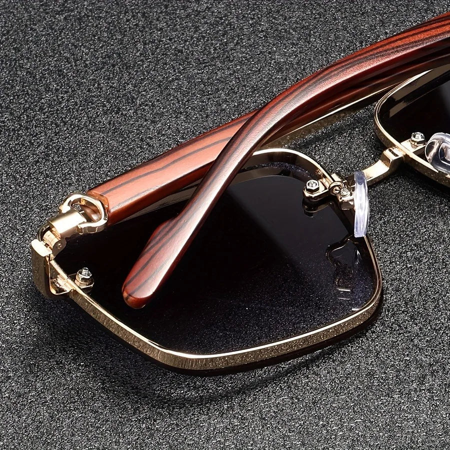 Cavaro | Shades – Vintage Metal Frame Sunglasses with UV Protection