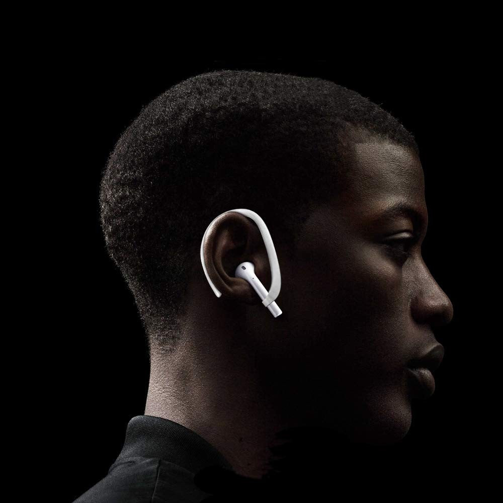 Airpods Ear Hooks for 1, 2, 3, 4, Pro & Pro 2 - Sports Accessories - White