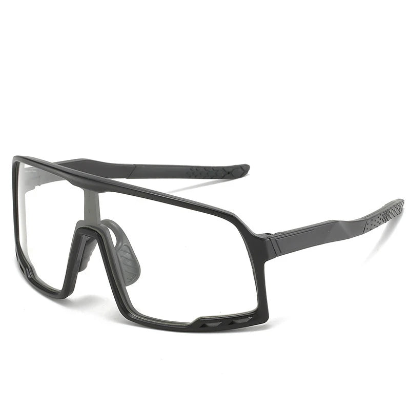 Cycling Sunglasses Outdoor Sports Large Frame Sunglasses Dazzling Reflective Mercury Sunglasses Hiking Goggles Riding Eyewear