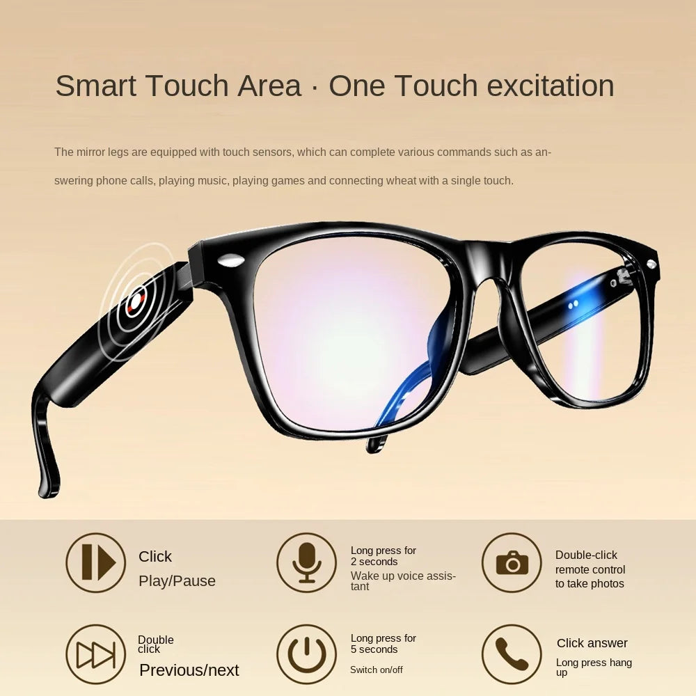 First Look DYY-E13 Full-Frame Wireless Bluetooth Headset Frame Sunglasses Sunglasses Voice Interchangeable Lenses