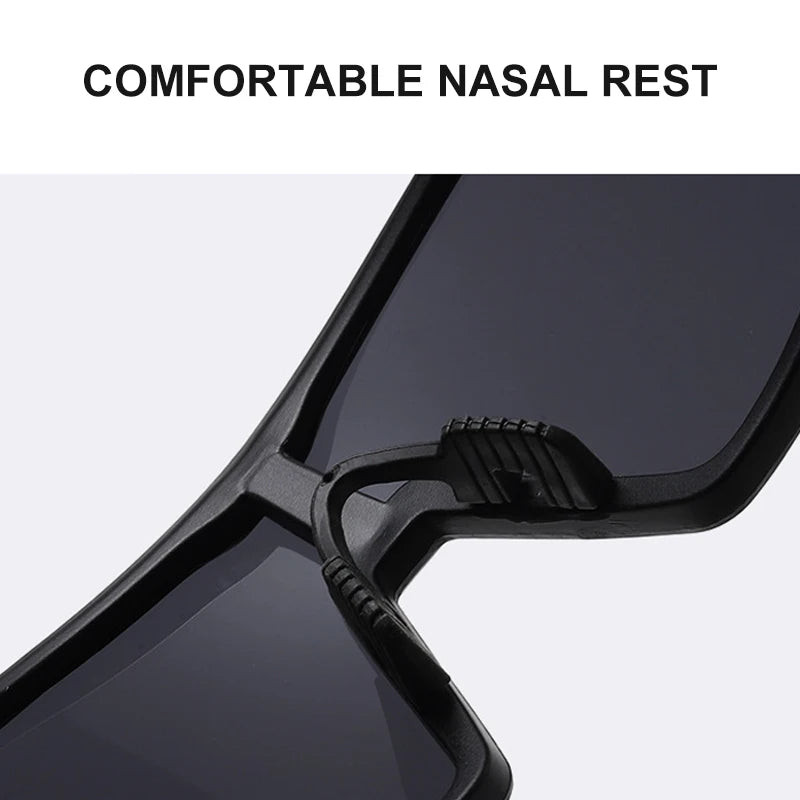 Cycling Sunglasses Outdoor Sports Large Frame Sunglasses Dazzling Reflective Mercury Sunglasses Hiking Goggles Riding Eyewear