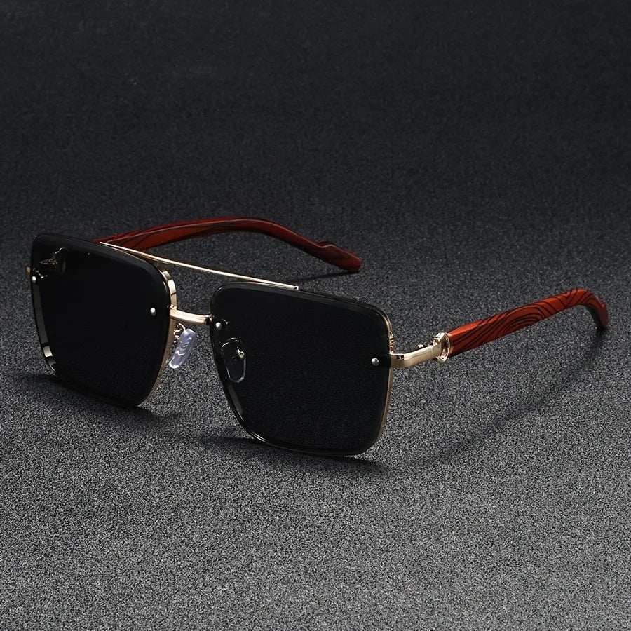 Cavaro | Shades – Vintage Metal Frame Sunglasses with UV Protection