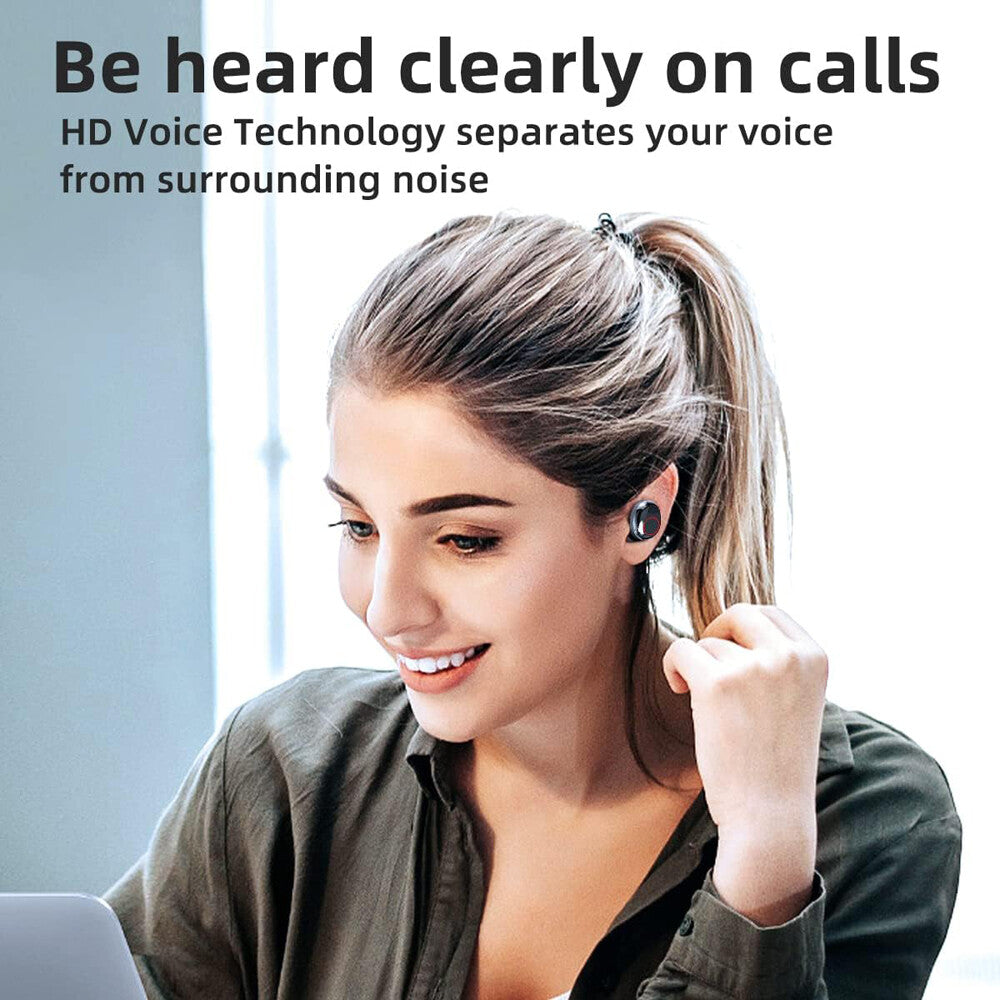 Wireless Bluetooth In-Ear Headphones Bluetooth 5.3 Earbuds Earphones Headsets US