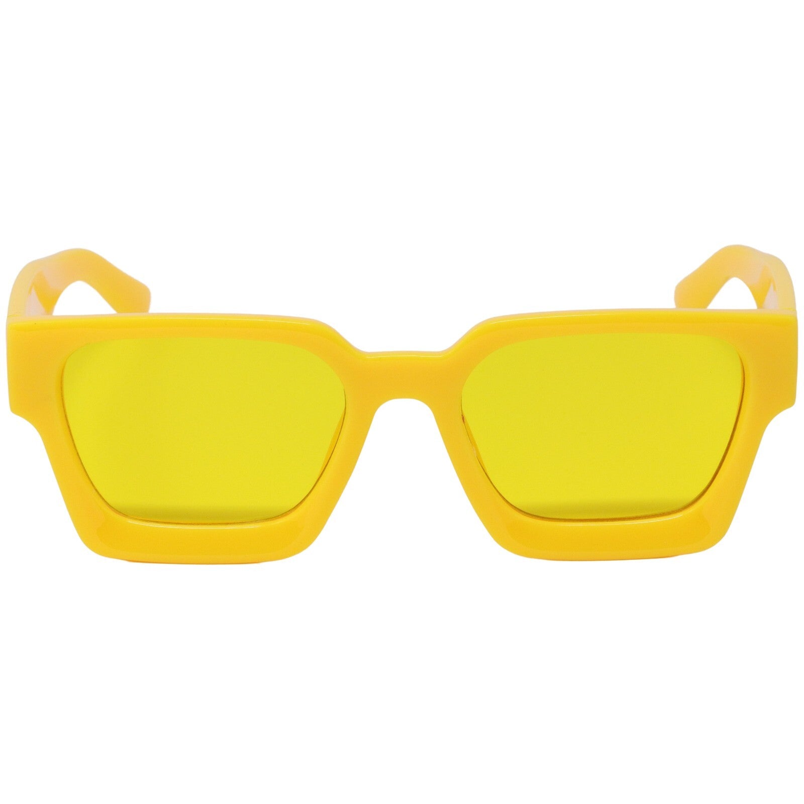 Retro Square Frame Sunglasses for Women Men Fashion Chunky Rectangle Sun Glasses